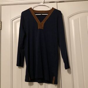 Lauren Ralph Lauren navy  3/4 sleeves Lauren Ralph Lauren top